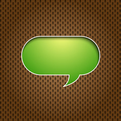 green quote speech bubble