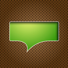 green quote speech bubble