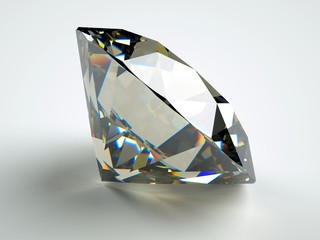 perfect jewel with ideal reflection and caustics