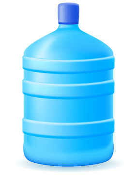 water in a plastic bootle illustration