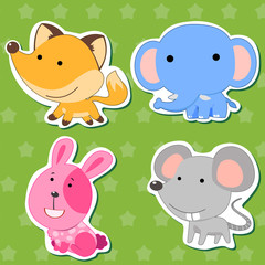 cute animal stickers 04