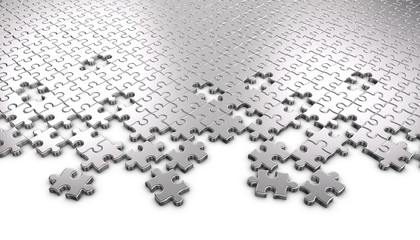 Metal Jigsaw Puzzle Pieces