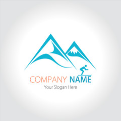 Company (Business) Logo Design, Vector, Mountain and Ski