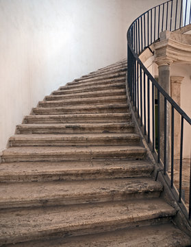 Stone stairs in an old palace