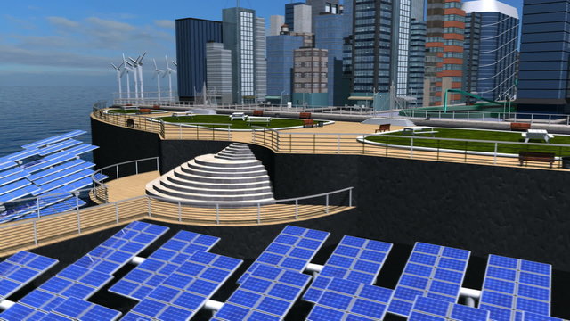 Digital CG Concept Future Solar City
