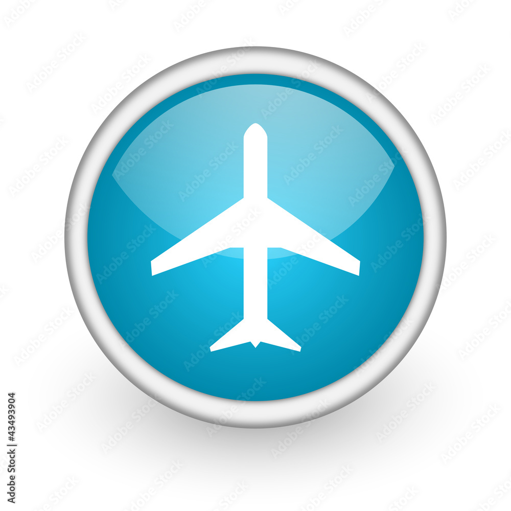 Poster airplane icon