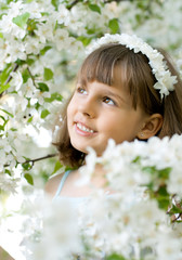 Fototapeta premium little girl