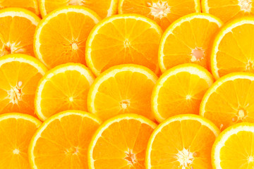 Oranges close up