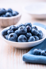 Blueberries in a small bowl