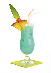 Swimming pool cocktail. An alcoholic cocktail based on white rum and vodka, belongs to the group of...