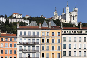 Obraz premium Fourviere basilica and building