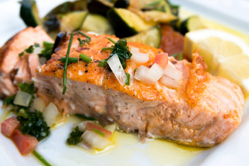 grilled salmon