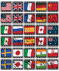 film strip flags