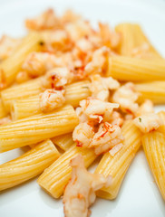 Pasta with shrimps