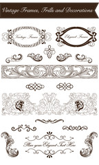 Vintage Frames, Frills and Decorations