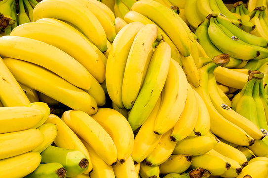 Bananas close up