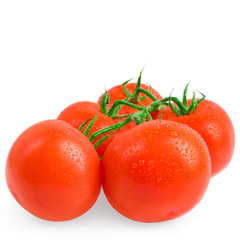Close-up photo of tomatoes with water drops