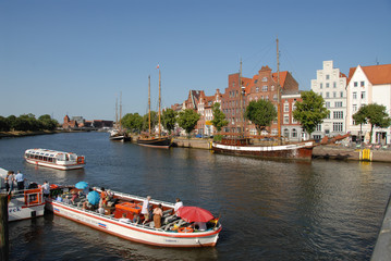 Altstadt von Lübeck, Trave, Schleswig-Holstein, Lübeck