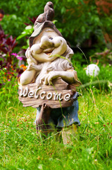 Funny garden gnome