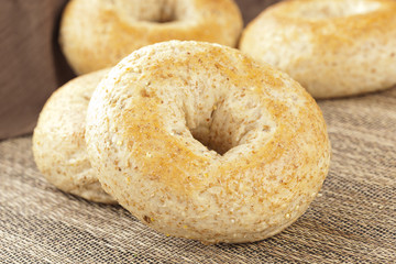 Homemade Fresh Whole Grain Bagel