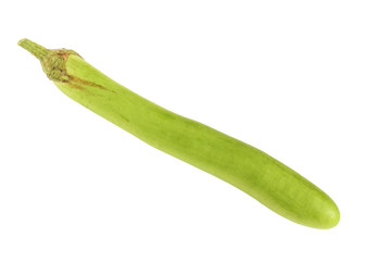 Long egg plant isolated on white background
