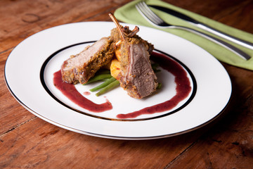 Rack of lamb