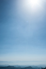 mounteins landscape sun in montenegro © queen21