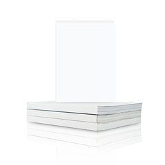 Blank Book on white background, isolated
