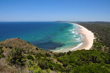 Gordijnen Beach view at Byron Bay, Australia © daphot75