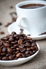 Cup of coffee on the table