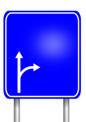 Blankorichtungsschild Autobahn