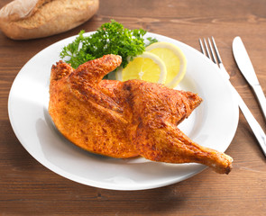 halbes Hähnchen