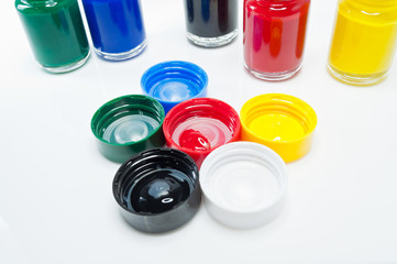 Watercolor painting for art in a bottle on white background.