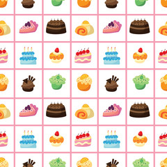 seamless cake pattern