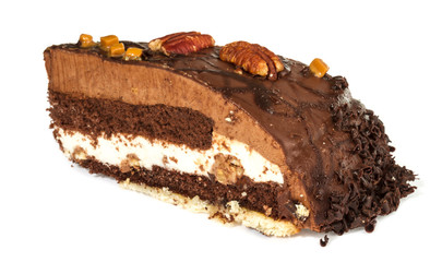 Piece of chocolate cake