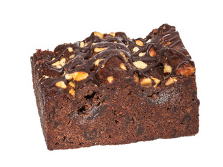 cake truffle with black chocolate sauce