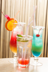 cocktails in the bar