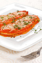 Aubergines with parmesan cheese