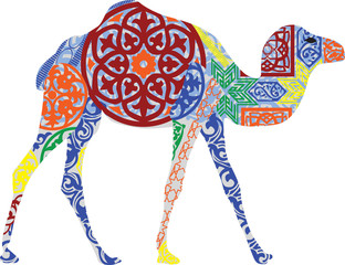 camel in the Arab ornament