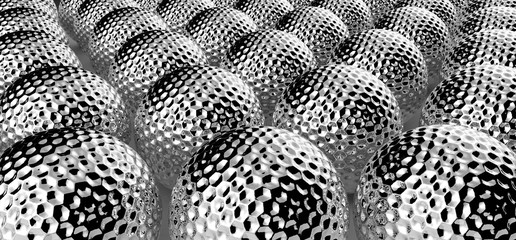 silver golf ball