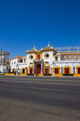 Naklejka premium The bull arena of Seville, Spain