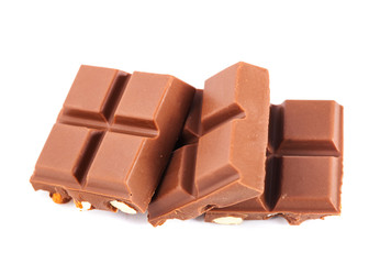 Milk chocolate with almonds