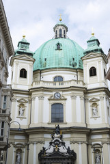 Fototapeta na wymiar St. Peters's church in Vienna