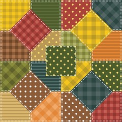 Obraz premium patchwork background with different patterns