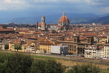 Fototapeta na wymiar Zobacz Florencji z katedry