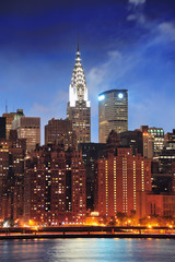 Chrysler Building in New York City Manhattan - obrazy, fototapety, plakaty