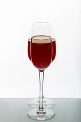 Glasses with wine