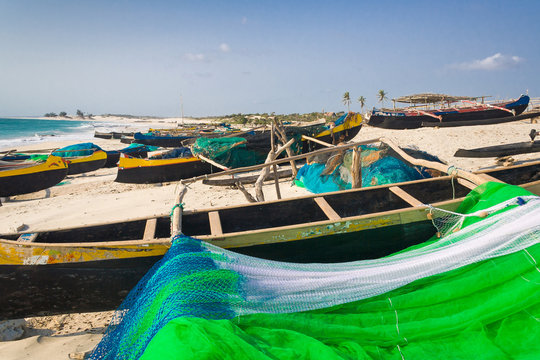 Fishing canoes