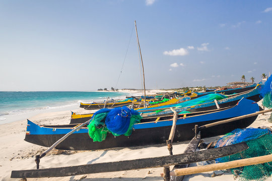 Fishing canoes
