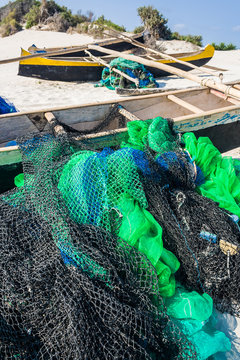 Fishing canoes